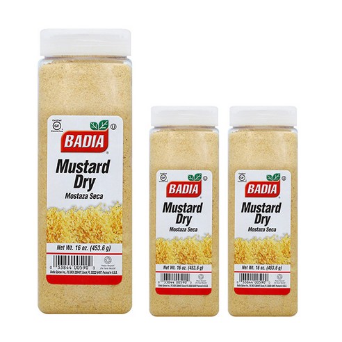 바디아 머스터드 드라이, 453.6g, 3개