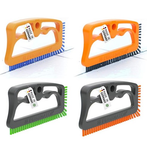 푸기네이터 욕실 타일 틈새 청소솔 틈새브러쉬 창틀솔, 그레이오렌지, 4개