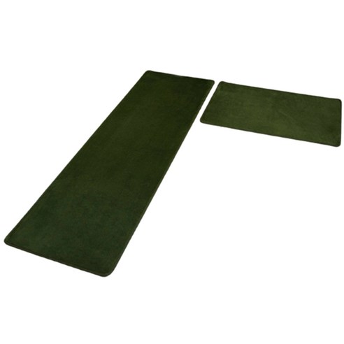노 브랜드 순수한 색상 가정용 흡수성 주방 바닥 매트 긴 욕실 미끄럼 방지 홈 카펫 육군 녹색, 아미 그린
