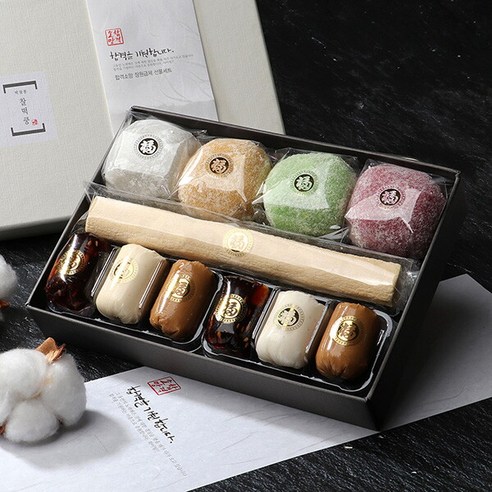 [글로벌푸드] [합격소망]장원급제 엿+찹쌀떡 혼합 합격기원 선물세트 1호, 1세트