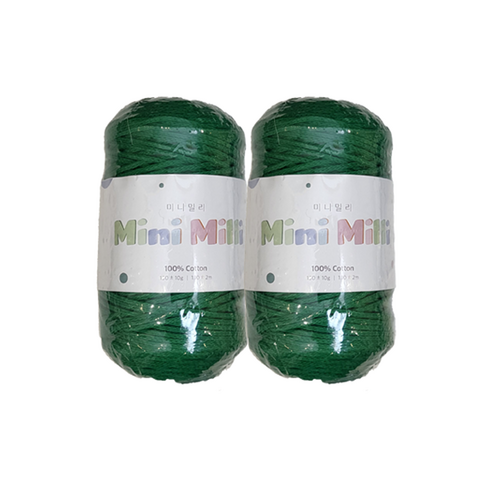 미니밀리실 버블 토트백 150g (총 300g), 2개, 714 그린