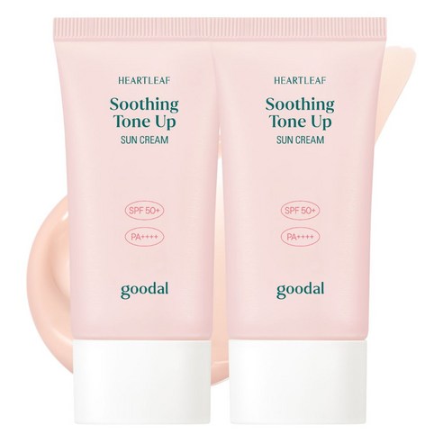 [NEW] 구달 맑은 어성초 진정 생기 수분 톤업 선크림 SOOTHING 26AD SPF50+PA++++, 2개, 50ml