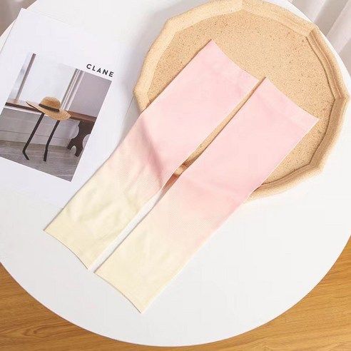 컬러풀 투톤 그라데이션 패션 쿨토시 팔토시 6p (2p x 3세트), 컬러C