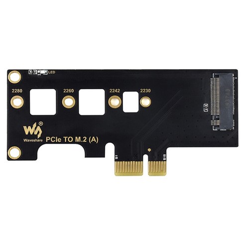 라즈베리 파이에 대한 M.2 어댑터 카드 SSD의 NVMe 프로토콜 확장 카드 지원에 Waveshare PCI-E CM4는 적합, 하나, 검정