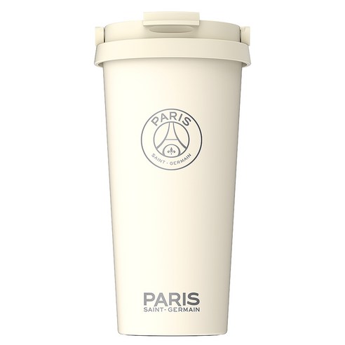 파리생제르망 PSG 데일리 이지 오픈 원터치 텀블러 550ml, 아이보리, 1개