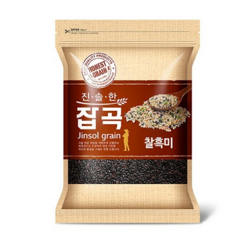 진솔그레인 국산 찰흑미, 2kg, 3개