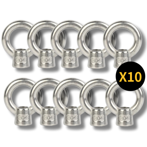아이맥스몰 스텐 아이너트 콘크리트 연결 고리 10p, 10개, 5/16(7.9mm)