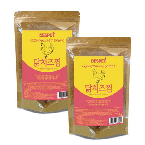 베스펫 프리미엄 수제간식 200g, 닭치즈껌, 2개