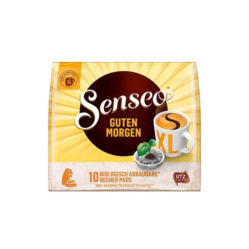 Senseo 커피 패드 구텐 모르겐 10개입 5팩 Pads Guten Morgen XL 50 coffee pods UTZ certified, 10개입, 5개 - 기타커피 | 쿠팡