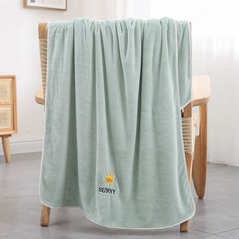 목욕 타월면 흡수성 가정용 부드러운 빠른 건조 보풀, 썬 그린 별도의 목욕 타월, 140x70cm
