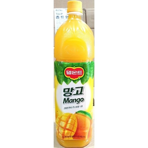 롯데칠성음료 델몬트 망고 음료, 10개, 1.5L