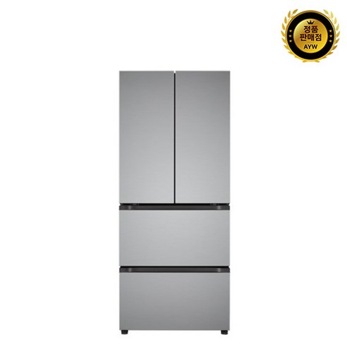 [색상선택형] LG전자 오브제컬렉션 402L 스탠드형 4도어 김치 냉장고 메탈 프라임 실버 방문설치