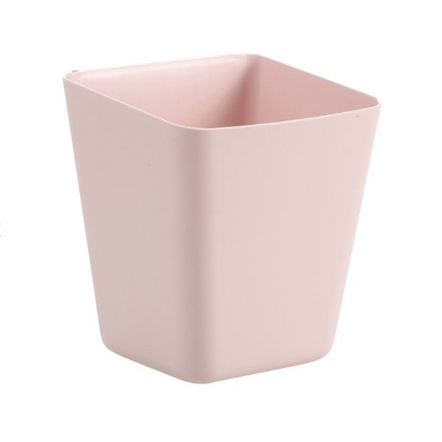 가정용 부엌 침실 욕실 휴대용 저장 상자를위한 가정용 백 매달림 플라스틱 저장 바구니 미니 컨테이너 주최자, 분홍색