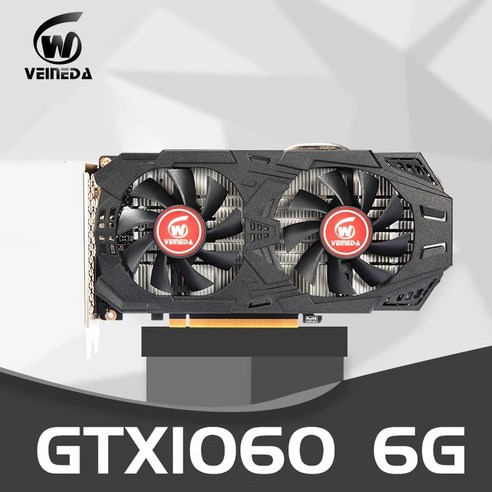 VEINEDA gtx 1060 6g 그래픽 카드 1506MHz 192Bit GDDR5 GTX1060 비디오 카드 리퍼브 카드 1050ti gtx960 4gb, gtx1060 5GB