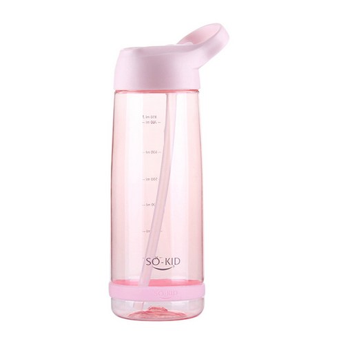 프렐러고 스포츠 물병 550ML/850ML/1000ML 휴대 헬스 빨대 물통, 핑크 850ML, 850ml