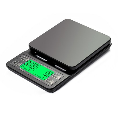 태백 고급 타이머 전자저울 3kg/0.1g 커피저울 핸드드립 계량기 LED 다이어트