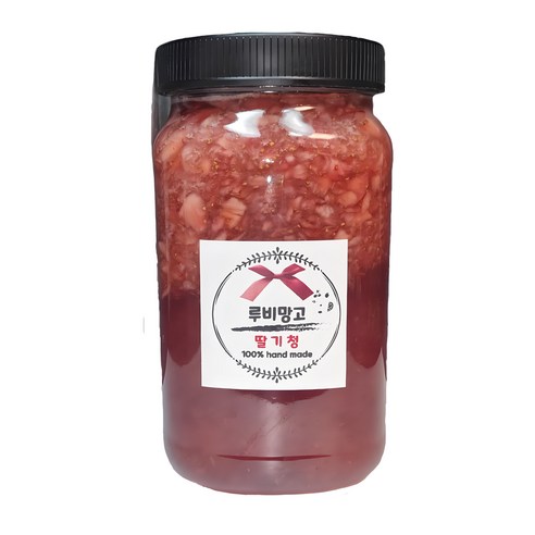 딸기청 100% 수제 과일청 딸기 500g/1000g, 500g, 1개