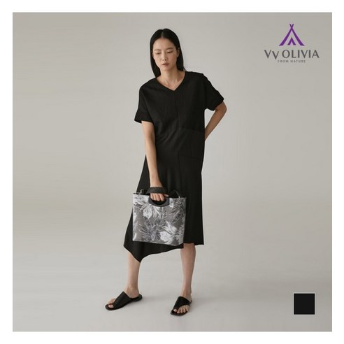 올리비아로렌 몸판 배색 원피스 VVCOAXM5341