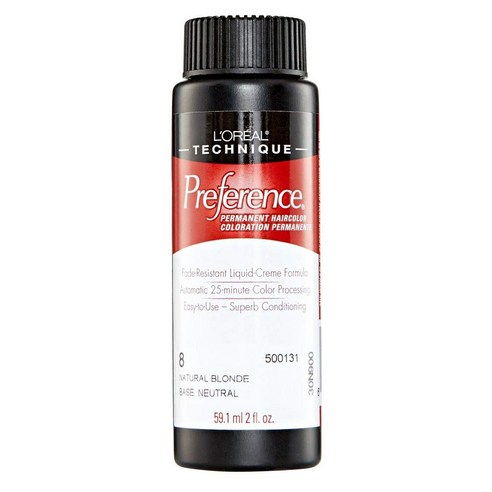 로레알 프리퍼런스 퍼머넌트 헤어컬러 59.1ml, 8 Natural Blonde, 1개