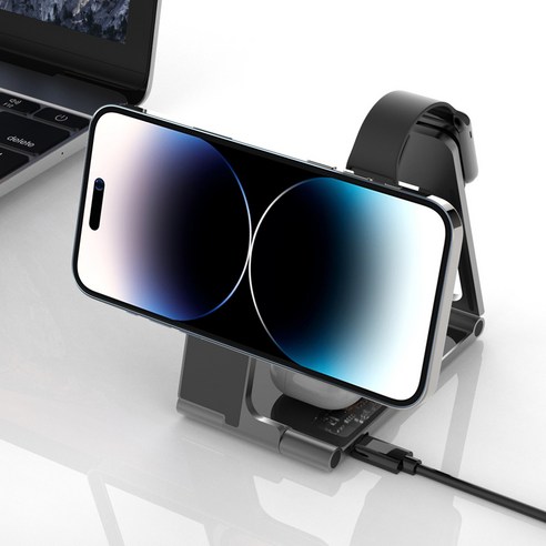 케이맥스 애플워치 아이폰 맥세이프 3in1 무선충전기 거치대