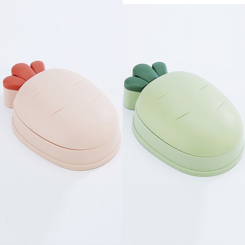 가정용 뚜껑이있는 창조적 인 비누 상자 성격, 2 핑크 그린