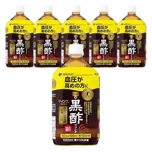 미즈칸 흑초 드링크, 6개, 1L