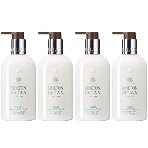 몰튼브라운 코스탈 사이프레스 & 씨 펜넬 핸드 로션, 4개, 300ml
