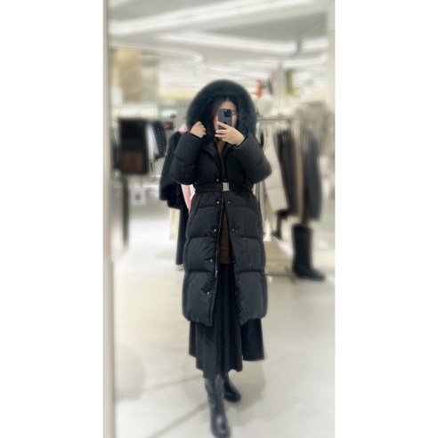 ZOOC 폭스퍼 벨티드 롱 구스 다운 점퍼 Z244PSG181174360