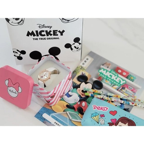 어린 소녀들의 시간 관리에 스타일과 실용성을 더하는 미니마우스 손목시계