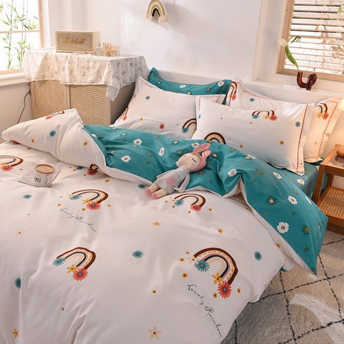 GoGold 침구 - 두 꺼 운 보온 순면 마모 침구 4 종 세트 1.2m / 1.5m / 1.8m, SKU-21