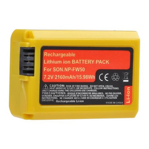 DuraPro NP-FW50 배터리 및 LED 듀얼 충전기 소니호환 RX10 A6000 A7 A7II NEX-3 NEX-5N ZV-E10L 2160mAh, 05 1 Battery_01 CHINA