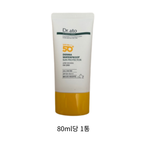 닥터아토 더마 워터프루프 선 프로텍터 SPF50+ PA++++, 1개, 80ml