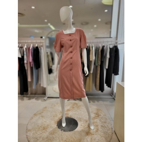 스퀘어넥 롱 원피스(OW3MCO518)