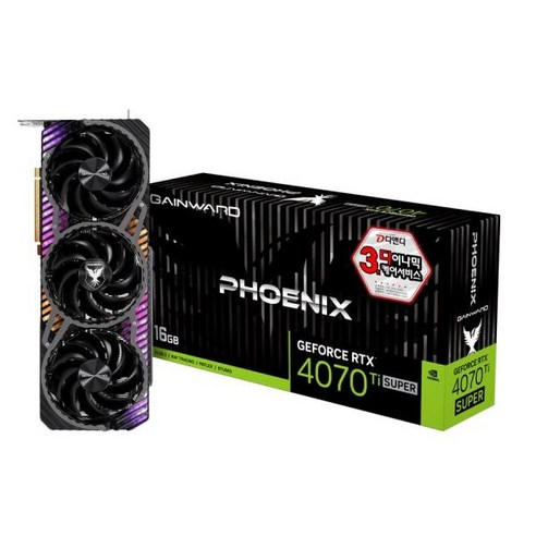 GAINWARD 지포스 RTX 4070 Ti SUPER 피닉스 D6X 16GB