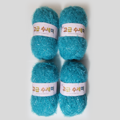 울클럽 별꽃수세미 만들기 DIY 고급수세미실 80g 4볼세트 (총 320g), 111에메랄드, 1개