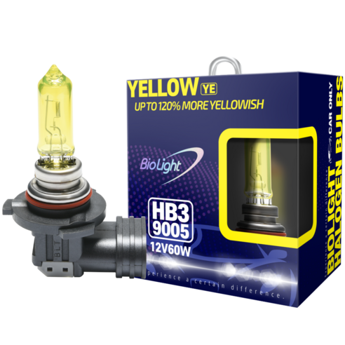 차량용 할로겐 램프 옐로우 HB3(9005) (1 Set)