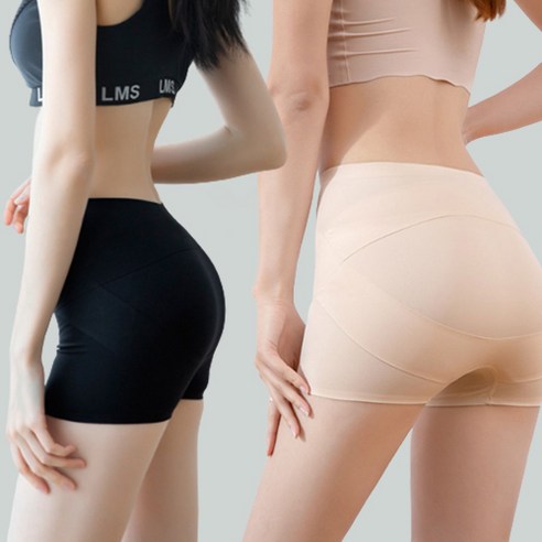 벨라미티나 처진엉덩이 뱃살커버 노라인거들 힙업팬티 보정속옷 2개, 워힙업 슬림바디 보정 사각 팬티 2개 세트