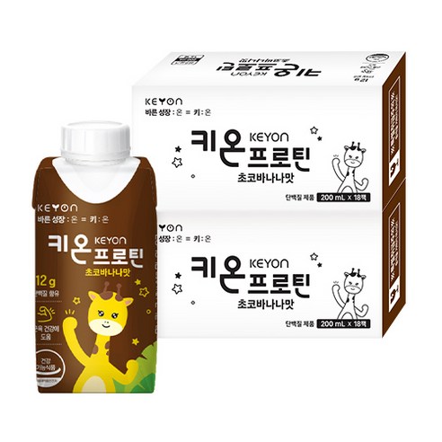 함소아 어린이 단백질 음료 키온 프로틴, 200ml, 36개, 초코바나나맛