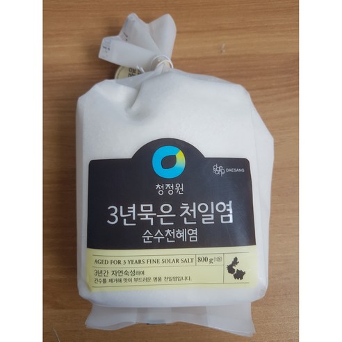 간수뺀천일염 청정원 3년묵은 천일염, 800g, 4개 Best Top5