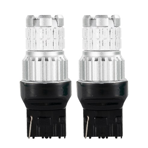Ursmart 자동차 헤드라이트 전구 백업 7440 7443 T20 LED 전구(프로젝터 포함) 테일 브레이크 스톱 라이트용 LED 전구 교체, 레드 7443, 44.45x14.7x16.5mm, 알류미늄