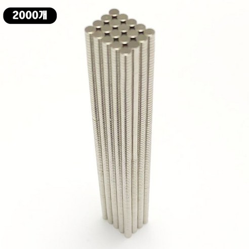 ND 지름 3mm x 두께 1mm 네오디움 원형자석 [제이스샷], D3*1T, 2000개