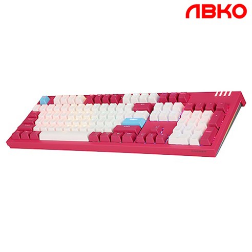 앱코 K660P 프리미엄 카일광축 무빙 LED 기계식 키보드 (마젠타 클릭)