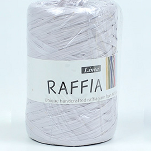 리네아 라피아 뜨개실 40g x 4p, 435 밝은그레이, 4개