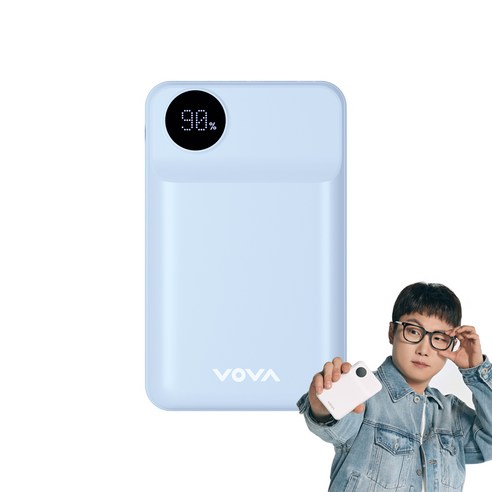 보바 고속충전 대용량 보조배터리 20000mAh 22.5W VA-121, 블루