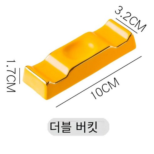 [다나에]가정용 프놈펜 세라믹 젓가락 홀더 스푼 홀더, 이중 사용-노란색, 1개장