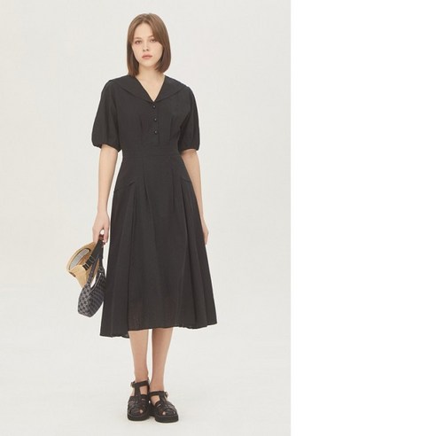 시슬리 SISLEY 볼륨 소매 플레어 원피스 SAOP85331