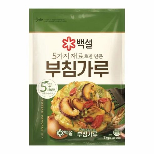 CJ 5가지 재료로만 만든 부침가루, 1개, 1kg