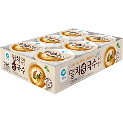 청정원 멸치 쌀국수, 92g, 6개