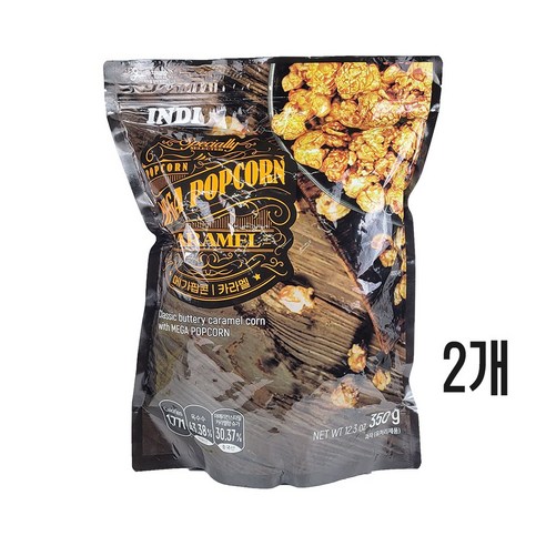 인디 메가팝콘 카라멜팝콘, 350g, 2개 롯데시네마