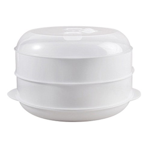 뚜껑이 달린 BPA 무료 가열 기선 요리용 ABS 전자 레인지 기선 야채 생선 조리기구 최대 248F ° 흰색, S 2 계층, 다중